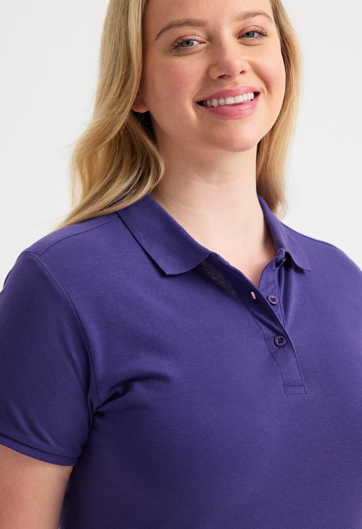 Ladies Active Cotton Poloshirt - Image 4