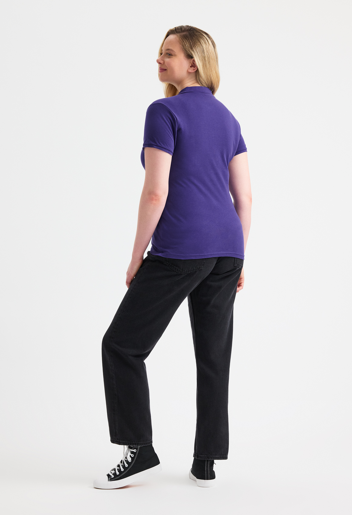 Ladies Active Cotton Poloshirt - Image 2