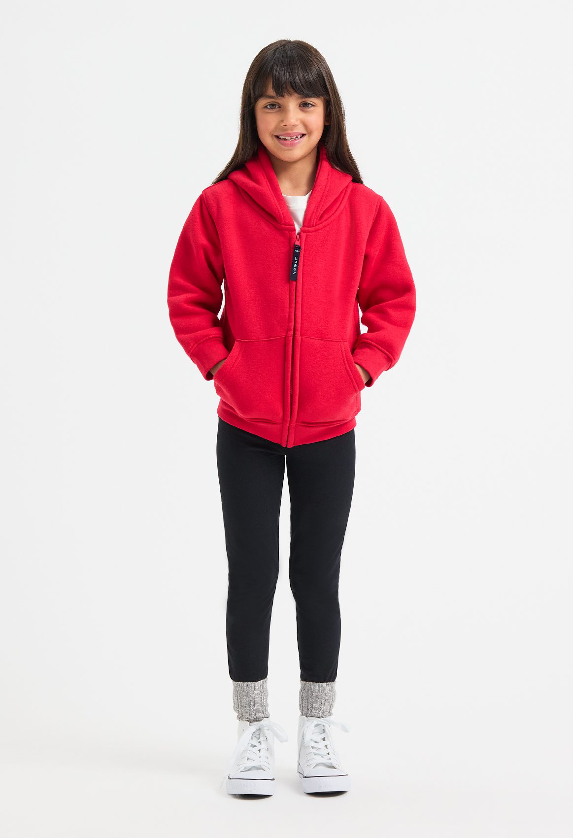 Childrens Classic Full Zip Hooded Sweatshirt - Image 5