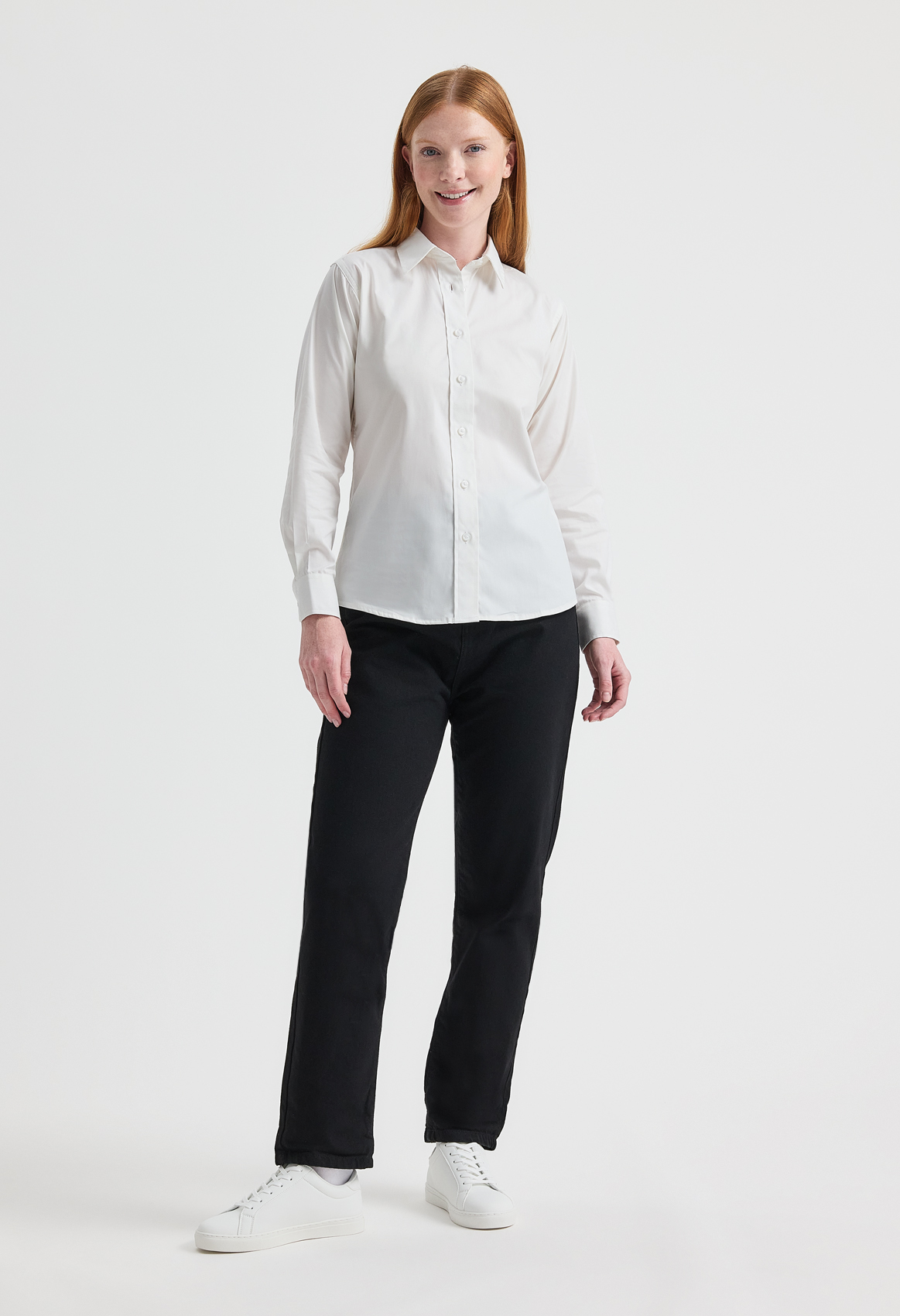 Ladies Pinpoint Oxford Full Sleeve Shirt - Image 5
