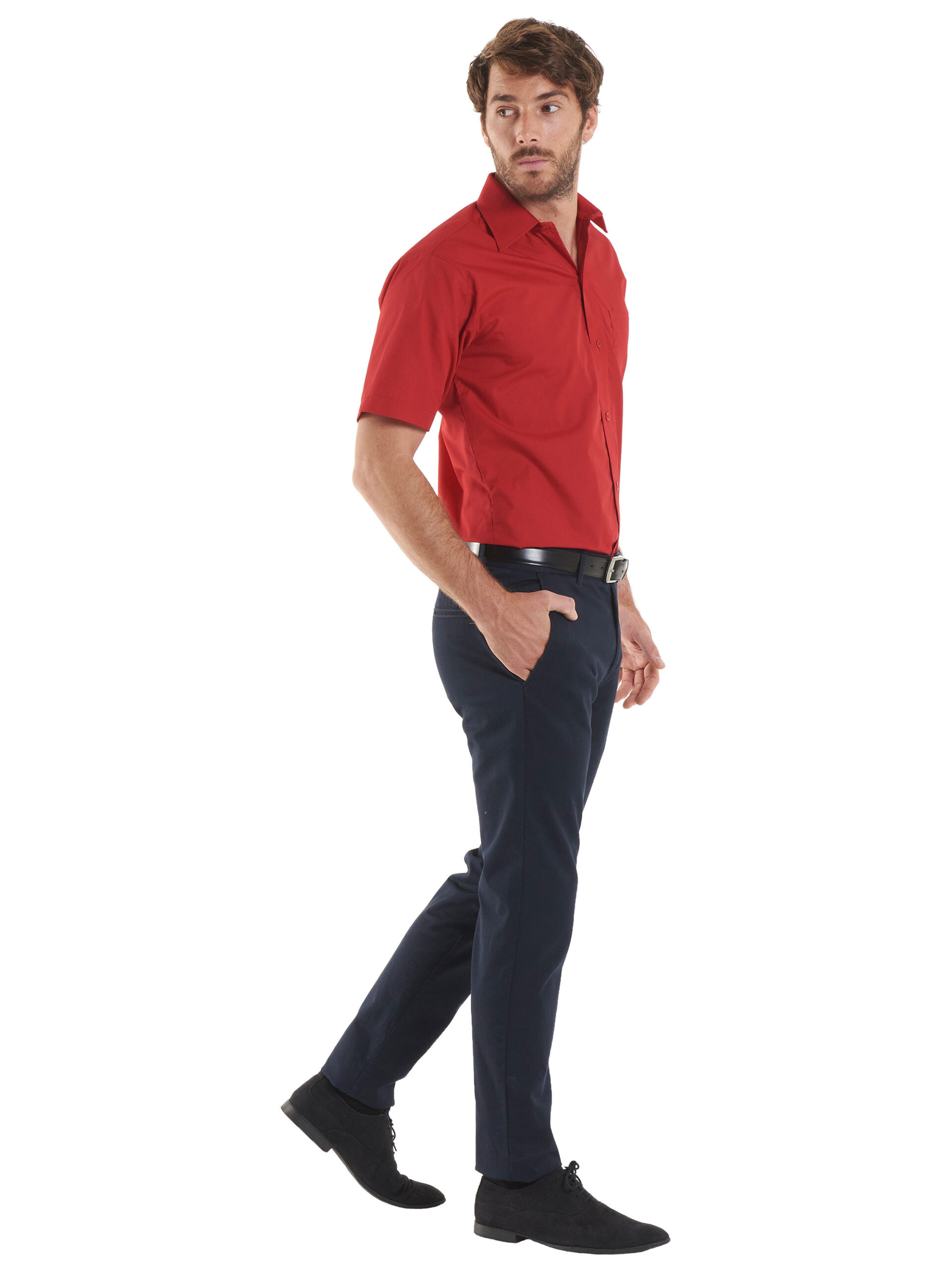 Mens Poplin Half Sleeve Shirt - Image 2