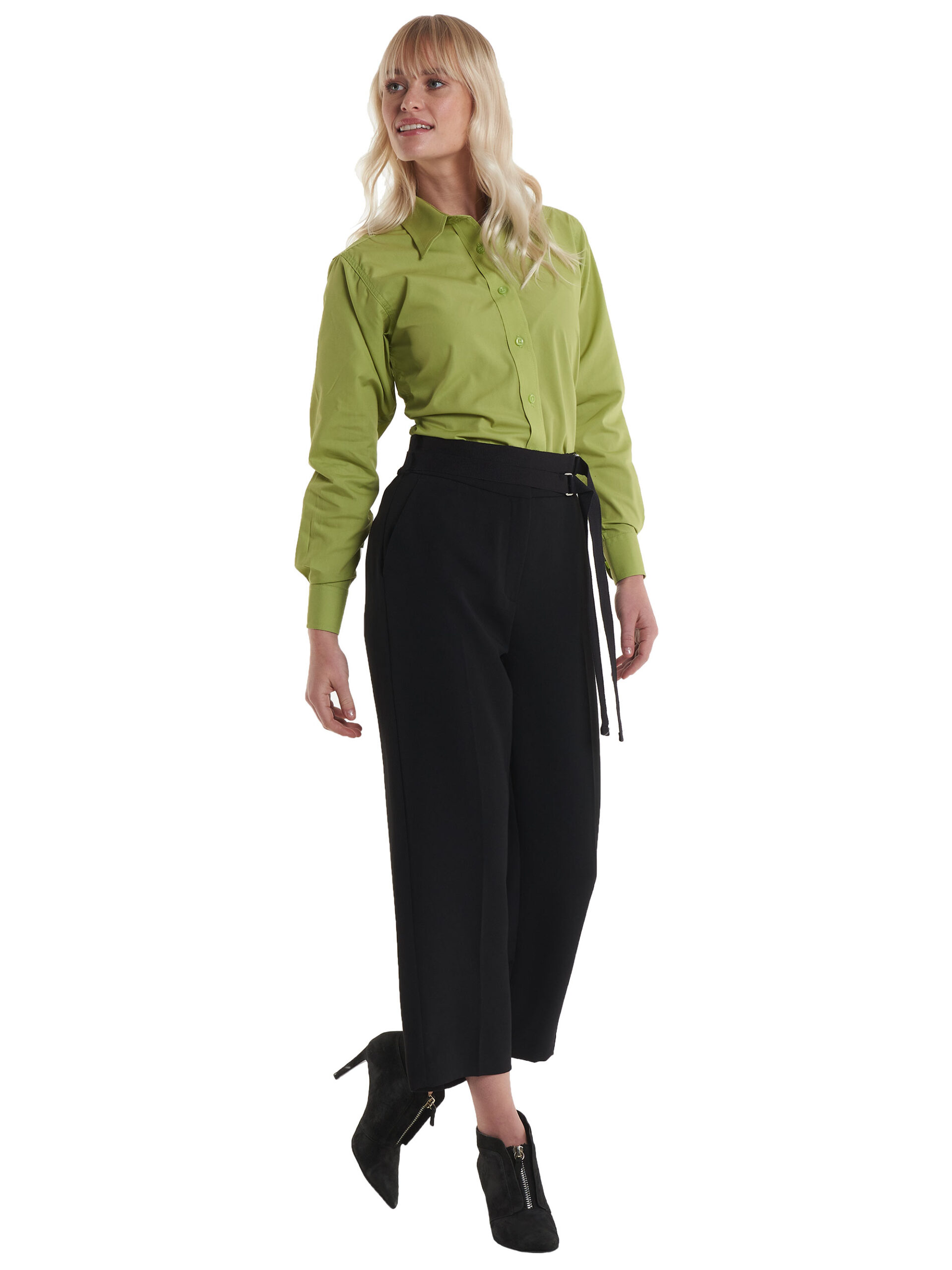 Ladies Poplin Full Sleeve Shirt - Image 2