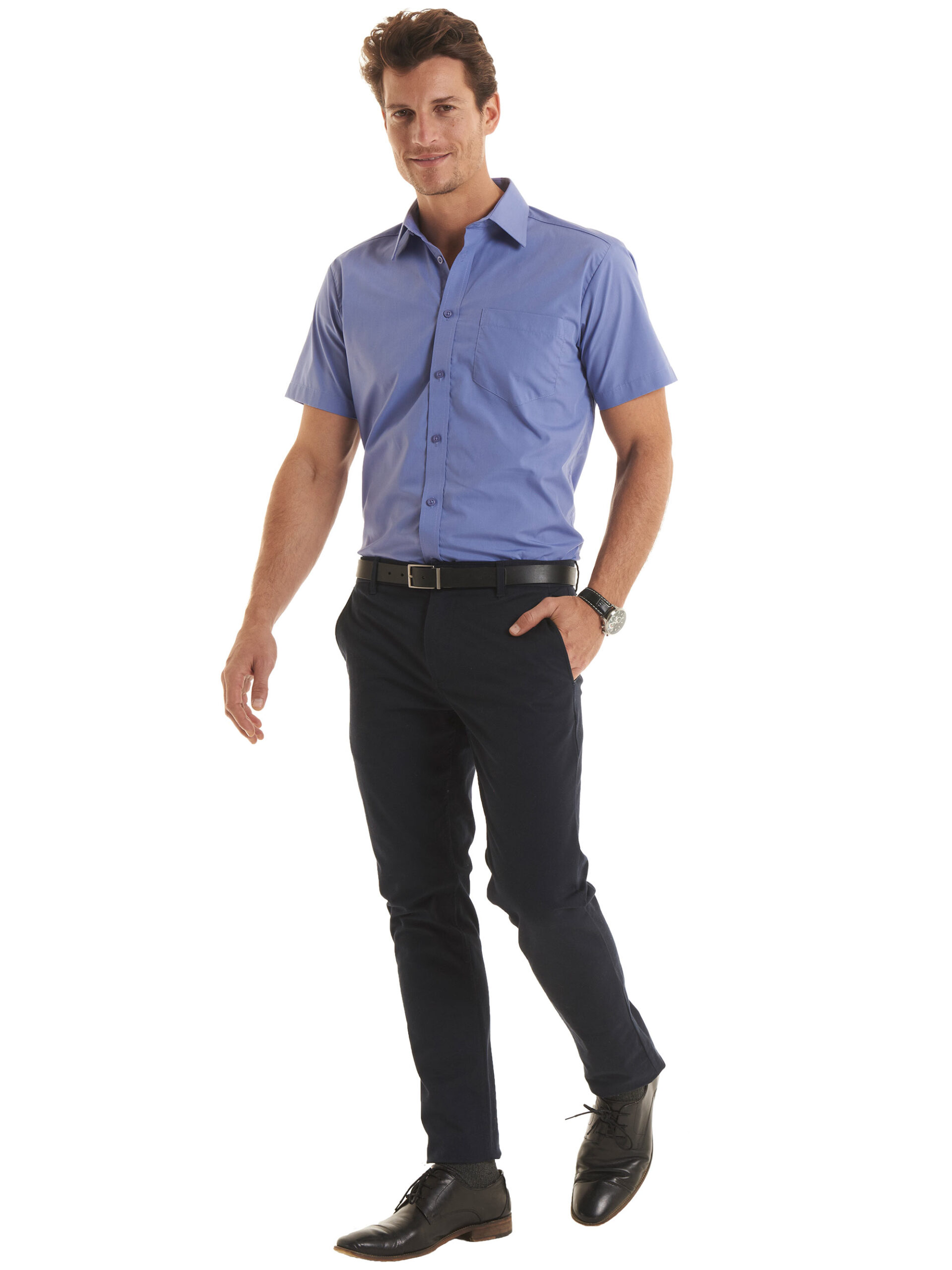 Men's Short Sleeve Poplin Shirt - Image 2